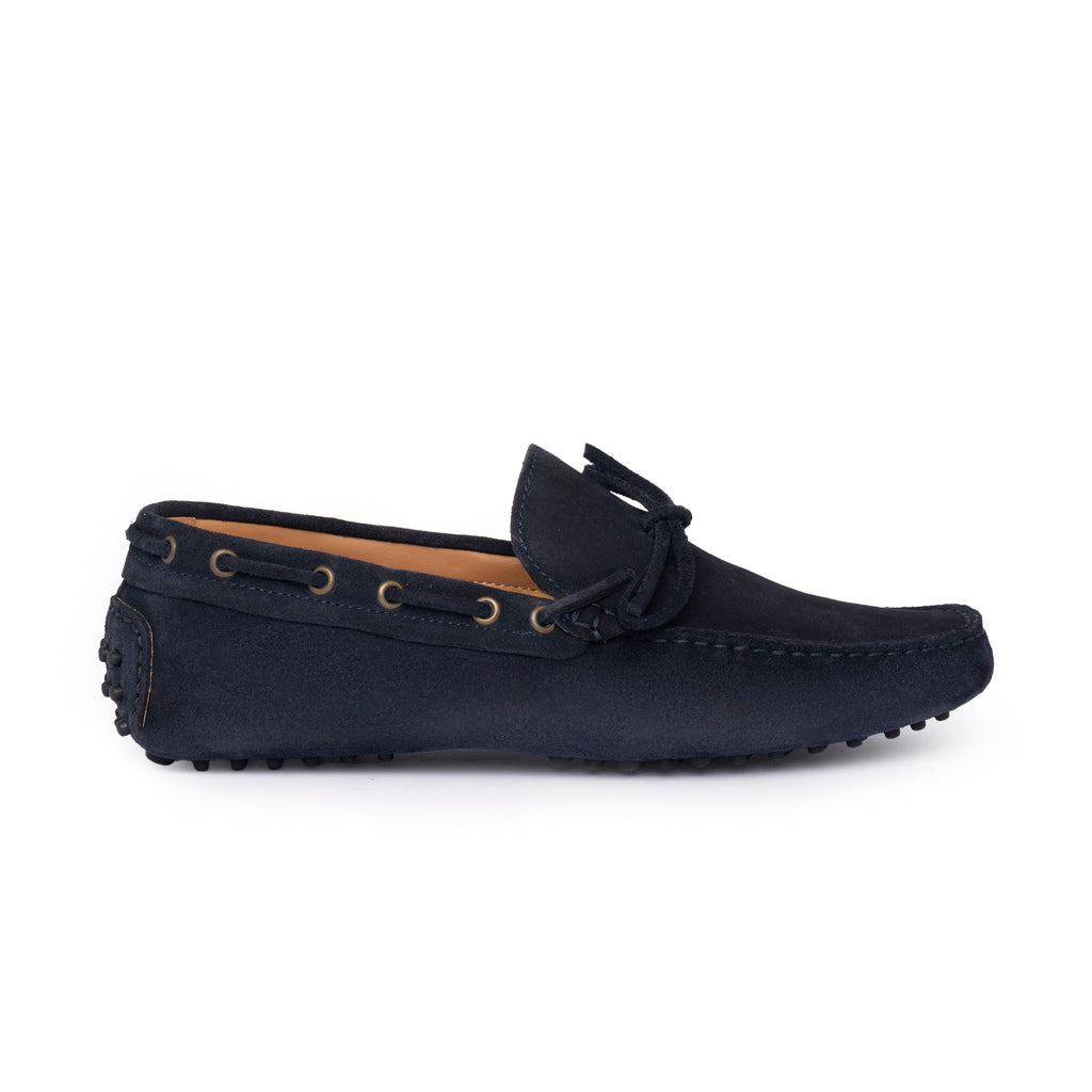 Mocassins en daim - Bleu