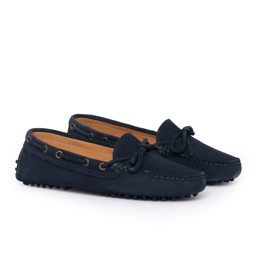 Mocassin D Femme en daim - Bleu