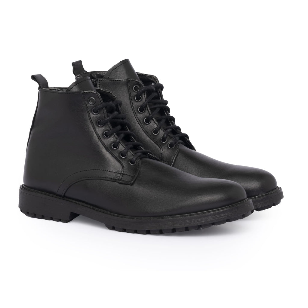 Bottines en cuir - Noir