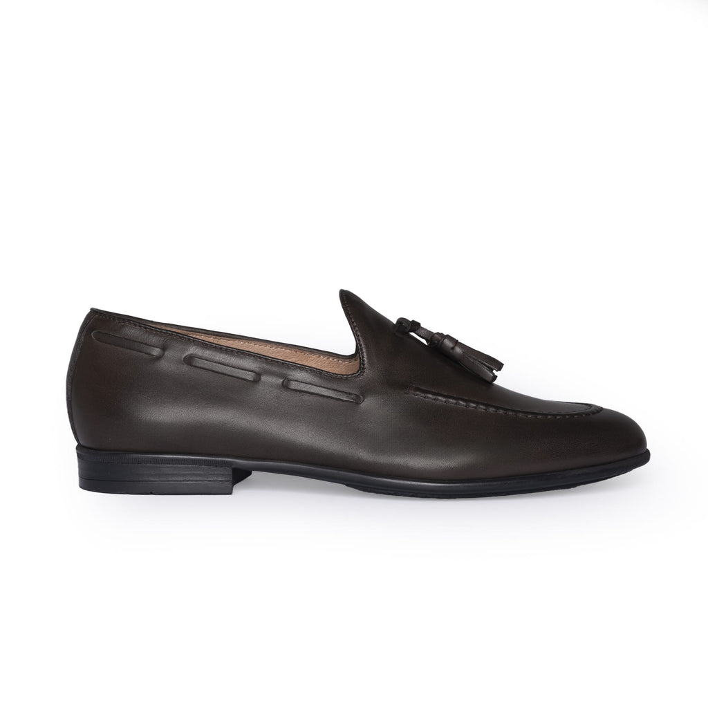 Mocassins avec nœud en cuir - Tête de Moro