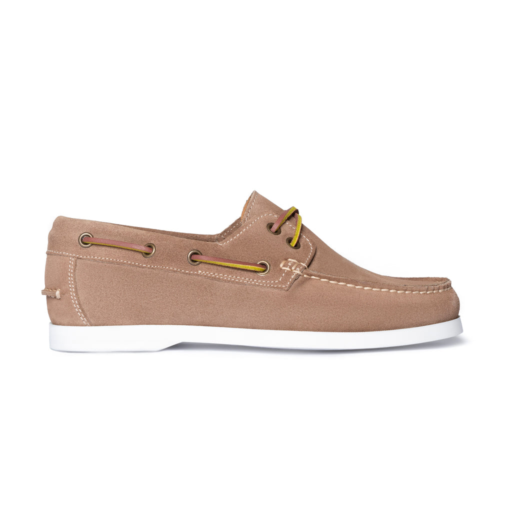 Mocassins Bateau Femme Suède Taupe