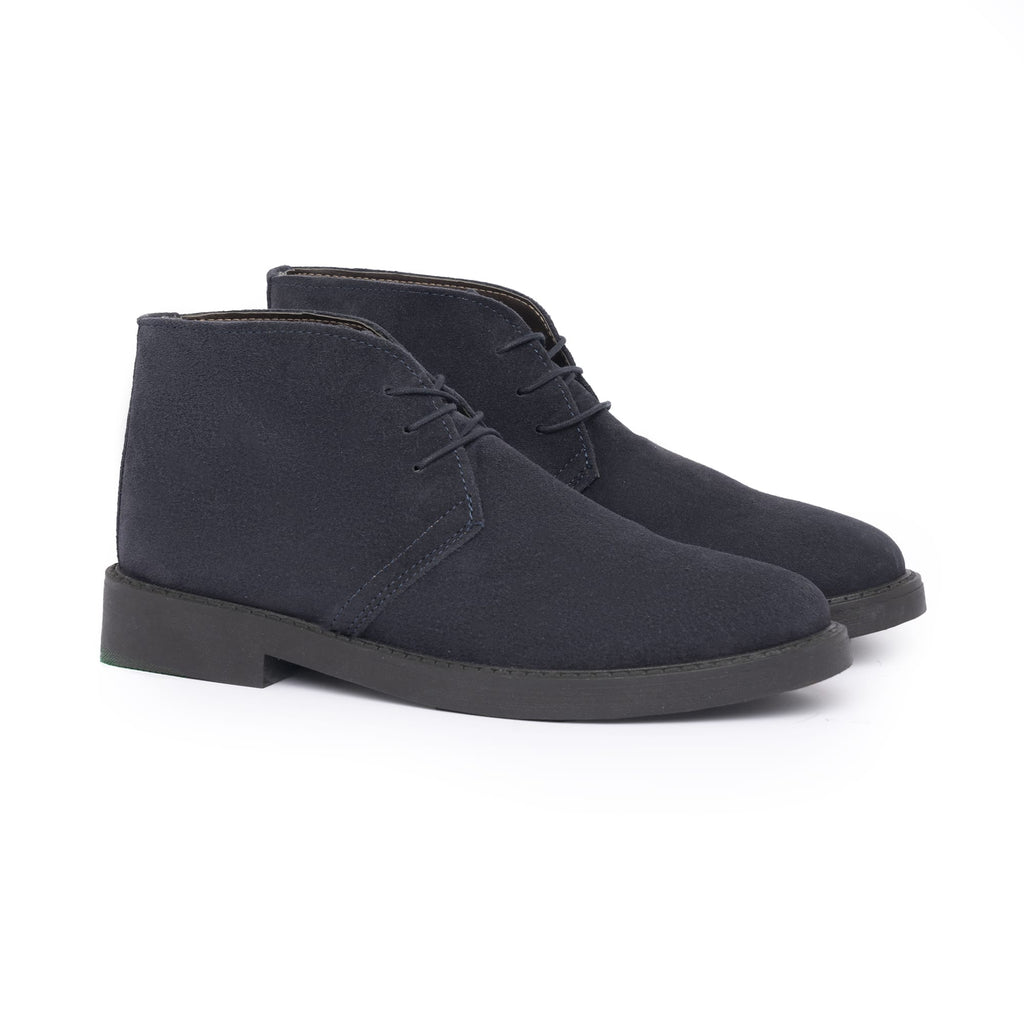 Chaussures à lacets en daim - Bleu
