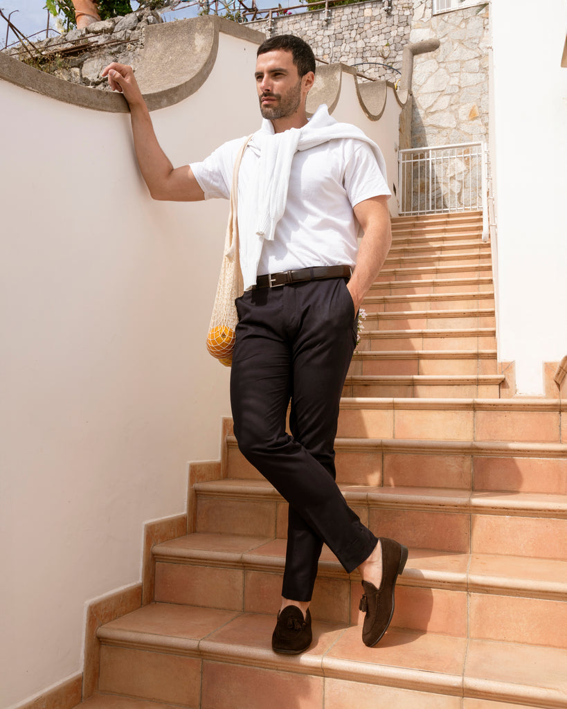 Mocassins avec nœud en Suède - Tête de Moro