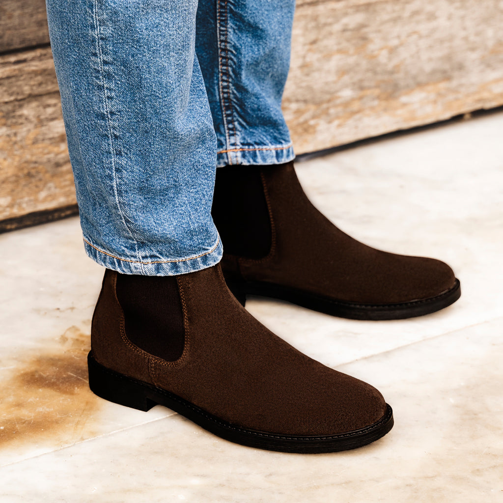 Bottines Beatles en daim - Tête de Moro