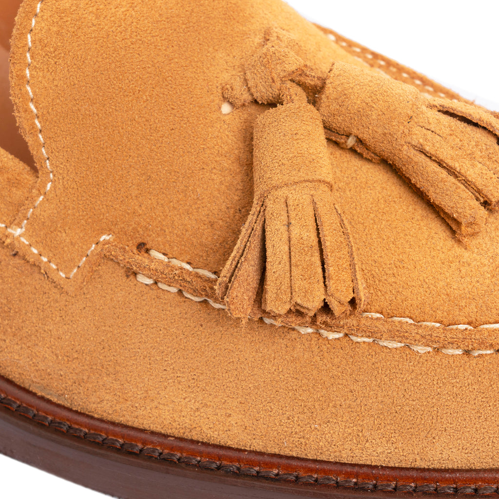 Mocassins A104PN Femme avec nœud en daim - cuir