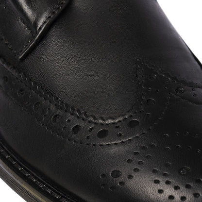 Bottines décorées en cuir - Noir
