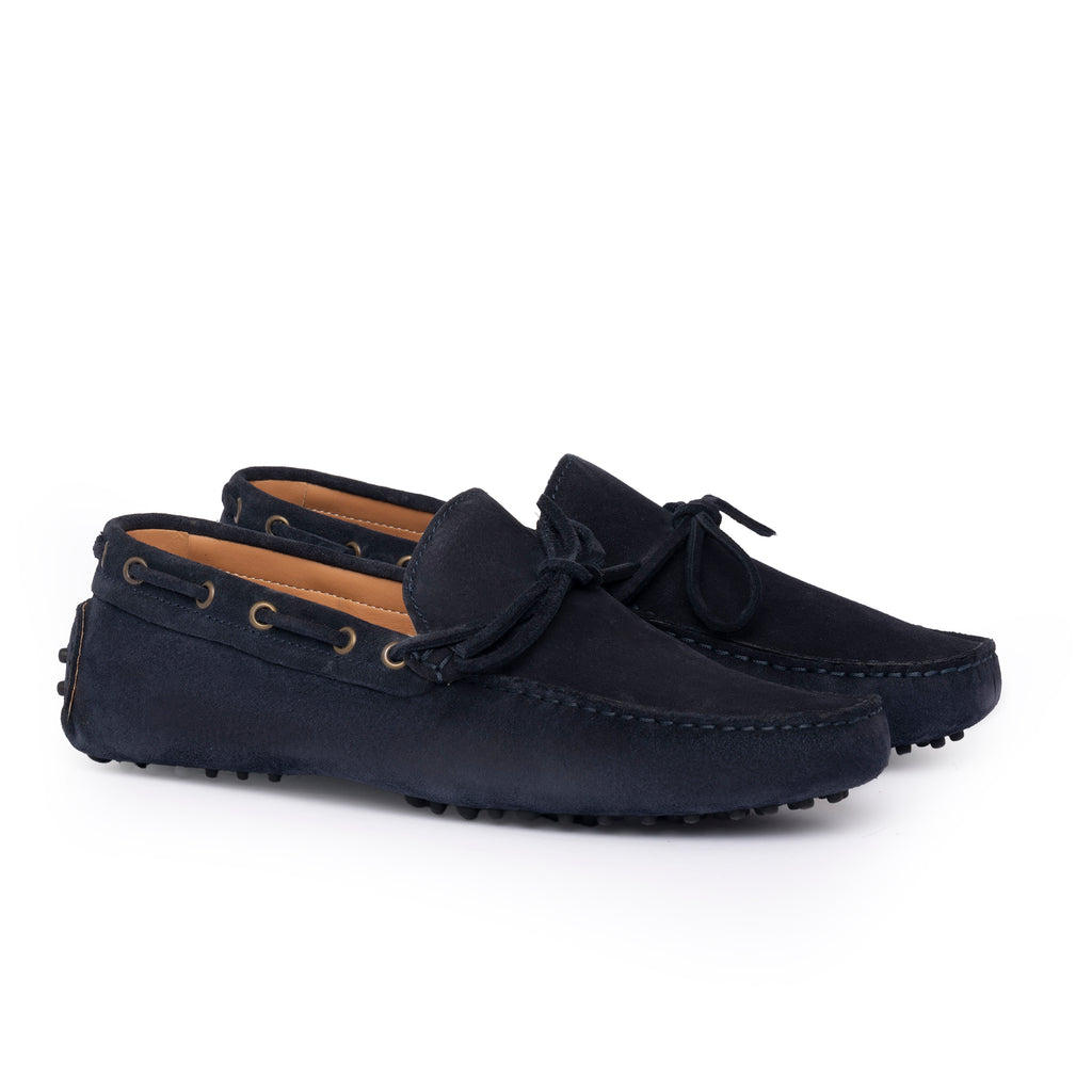 Mocassins en daim - Bleu