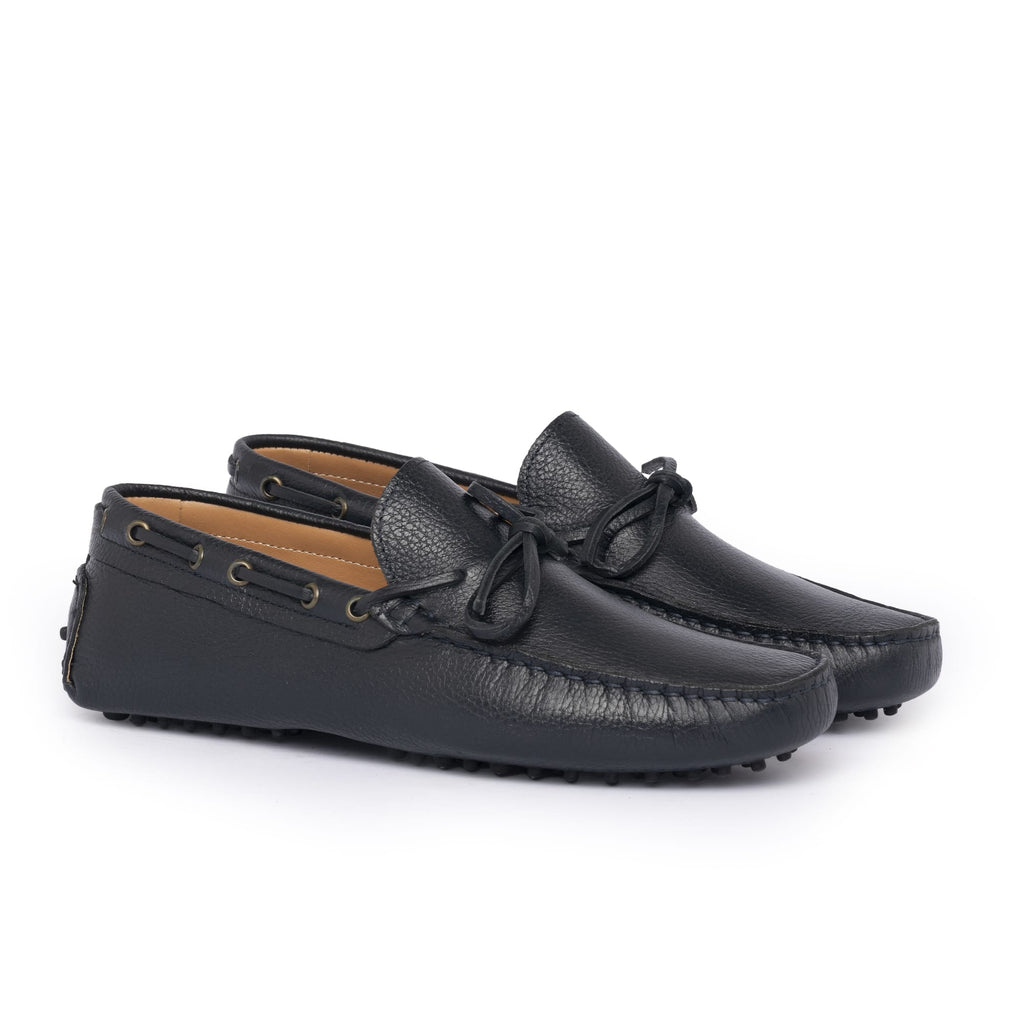 Mocassins en cuir - Bleu