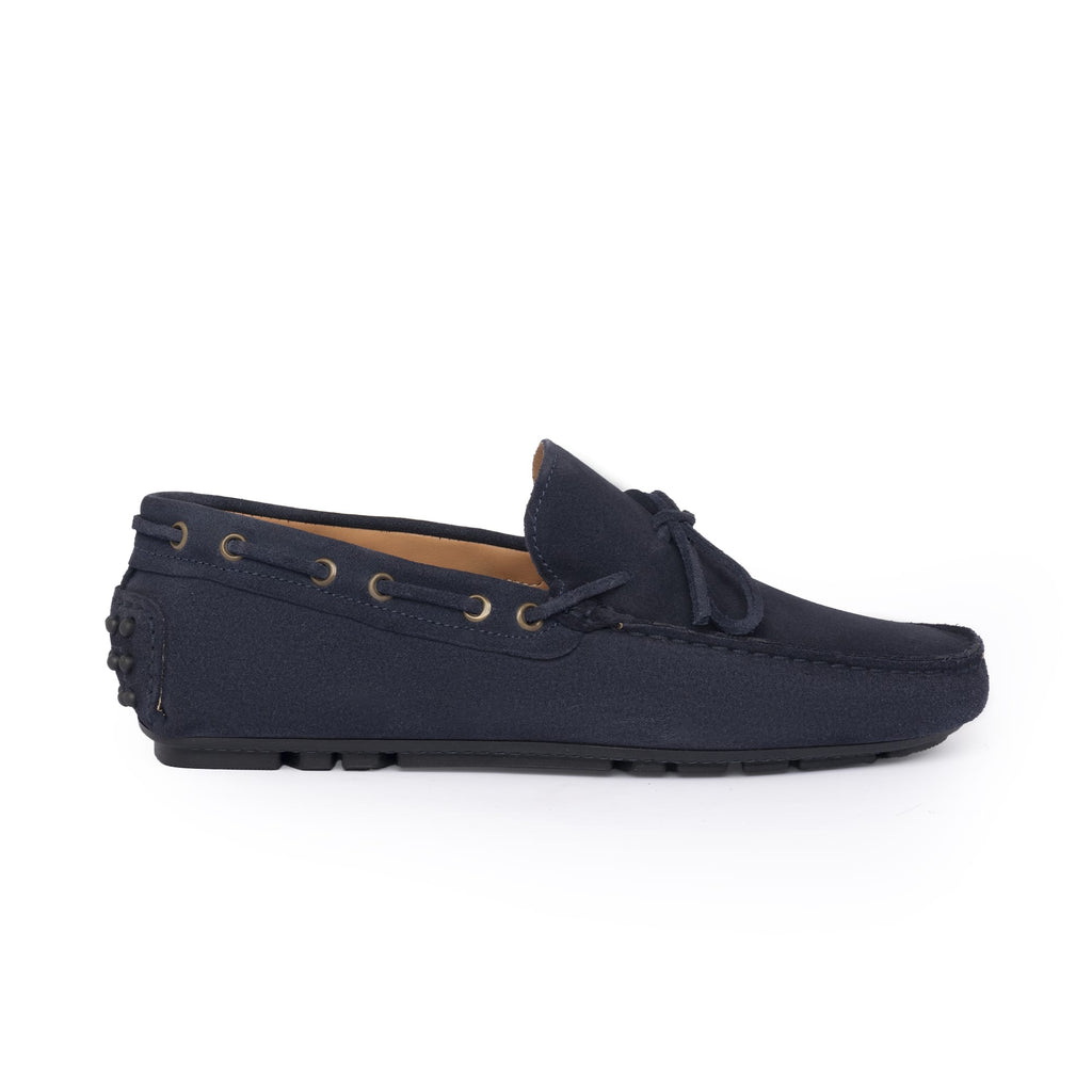 Mocassins Gommino F.2 en suède - Bleu