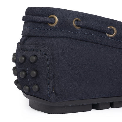 Mocassins Gommino F.2 en suède - Bleu