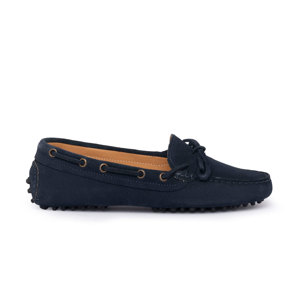 Mocassin D Femme en daim - Bleu