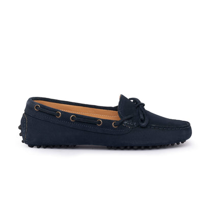 Mocassin D Femme en daim - Bleu