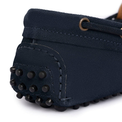 Mocassins en daim - Bleu