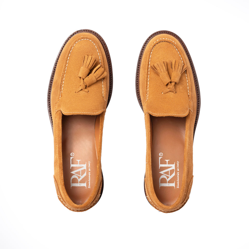 Mocassins A104PN Femme avec nœud en daim - cuir