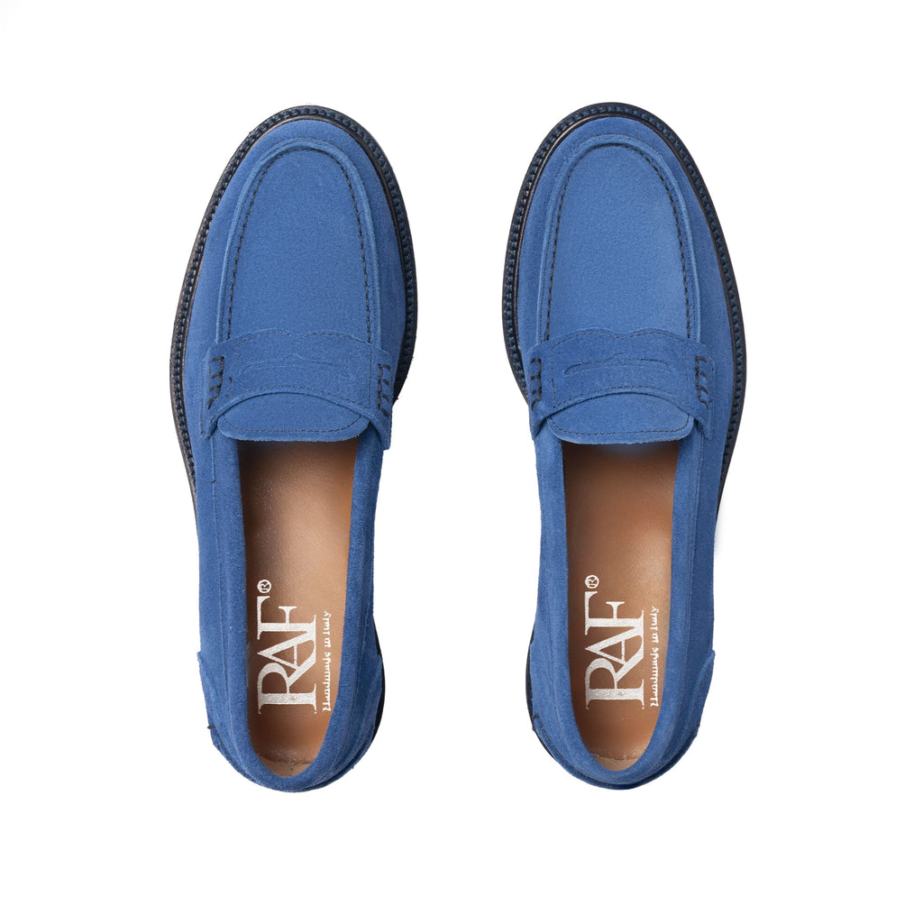 Mocassins Femme en daim Cobalt