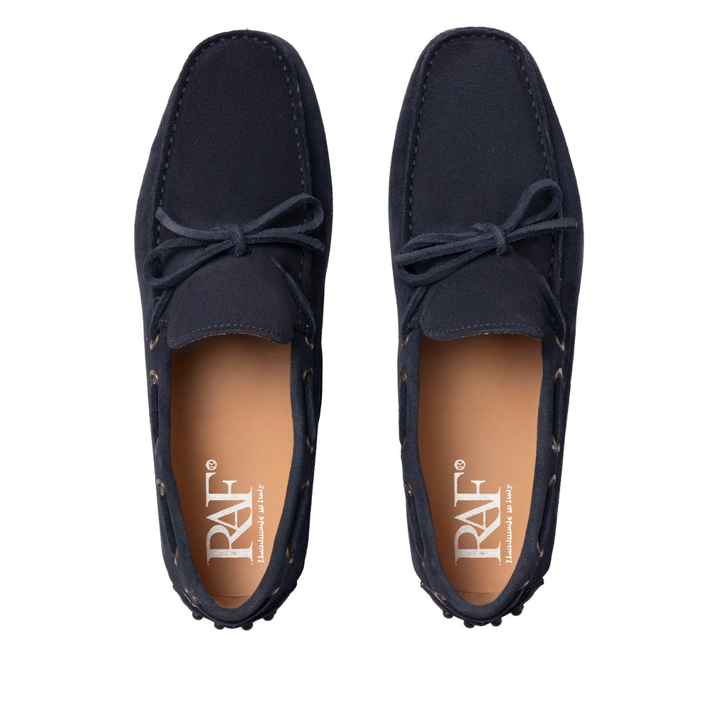 Mocassins en daim - Bleu