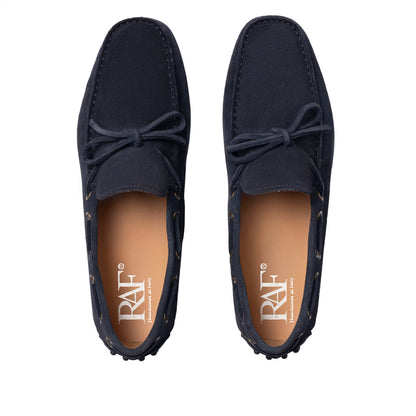 Mocassins en daim - Bleu