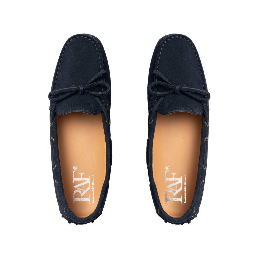 Mocassin D Femme en daim - Bleu