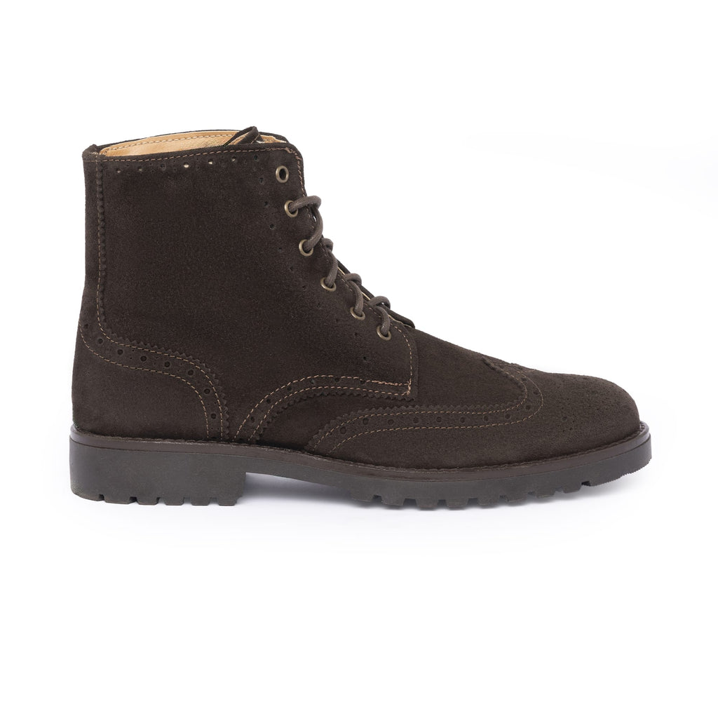 Bottines décorées en suède - Tête de Moro