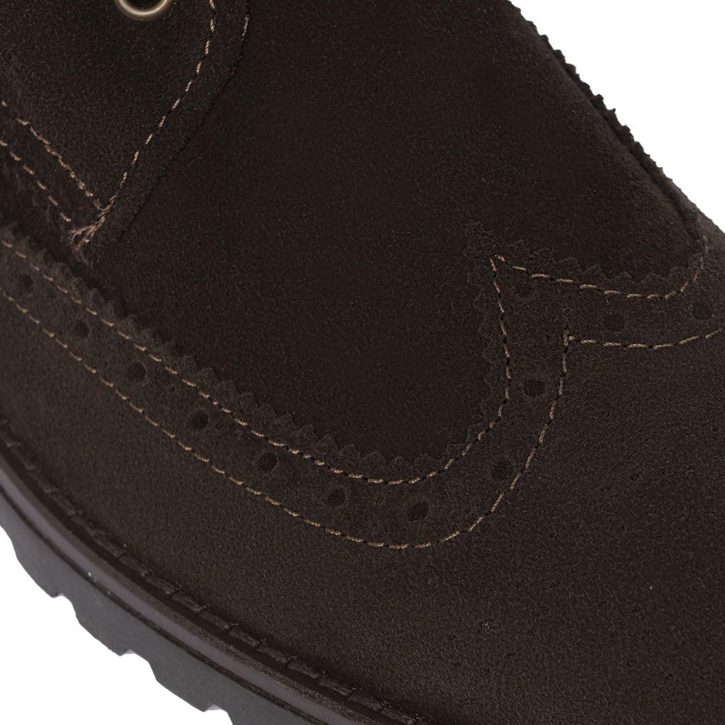 Bottines décorées en suède - Tête de Moro