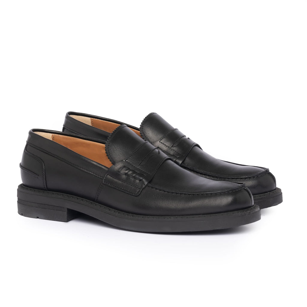 Mocassins en cuir - Noir