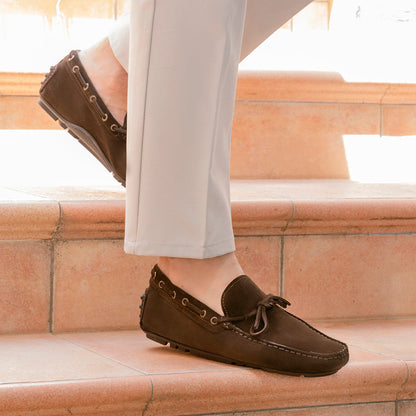 Mocassins Gommino F.2 en Suède - Tête de Moro