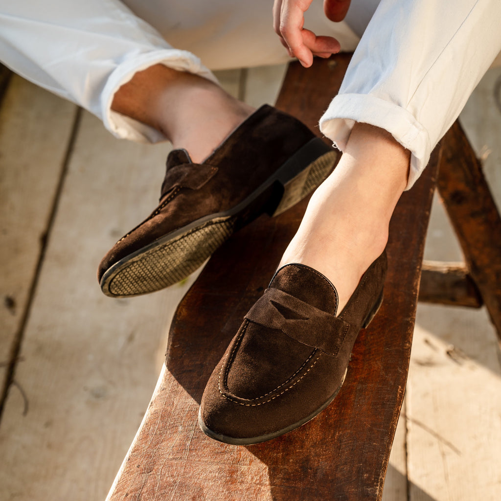 Mocassins en daim - Tête de Moro
