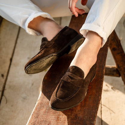 Mocassins en daim - Tête de Moro