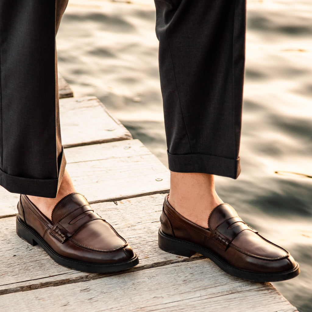 Mocassins en cuir - Tête de Moro